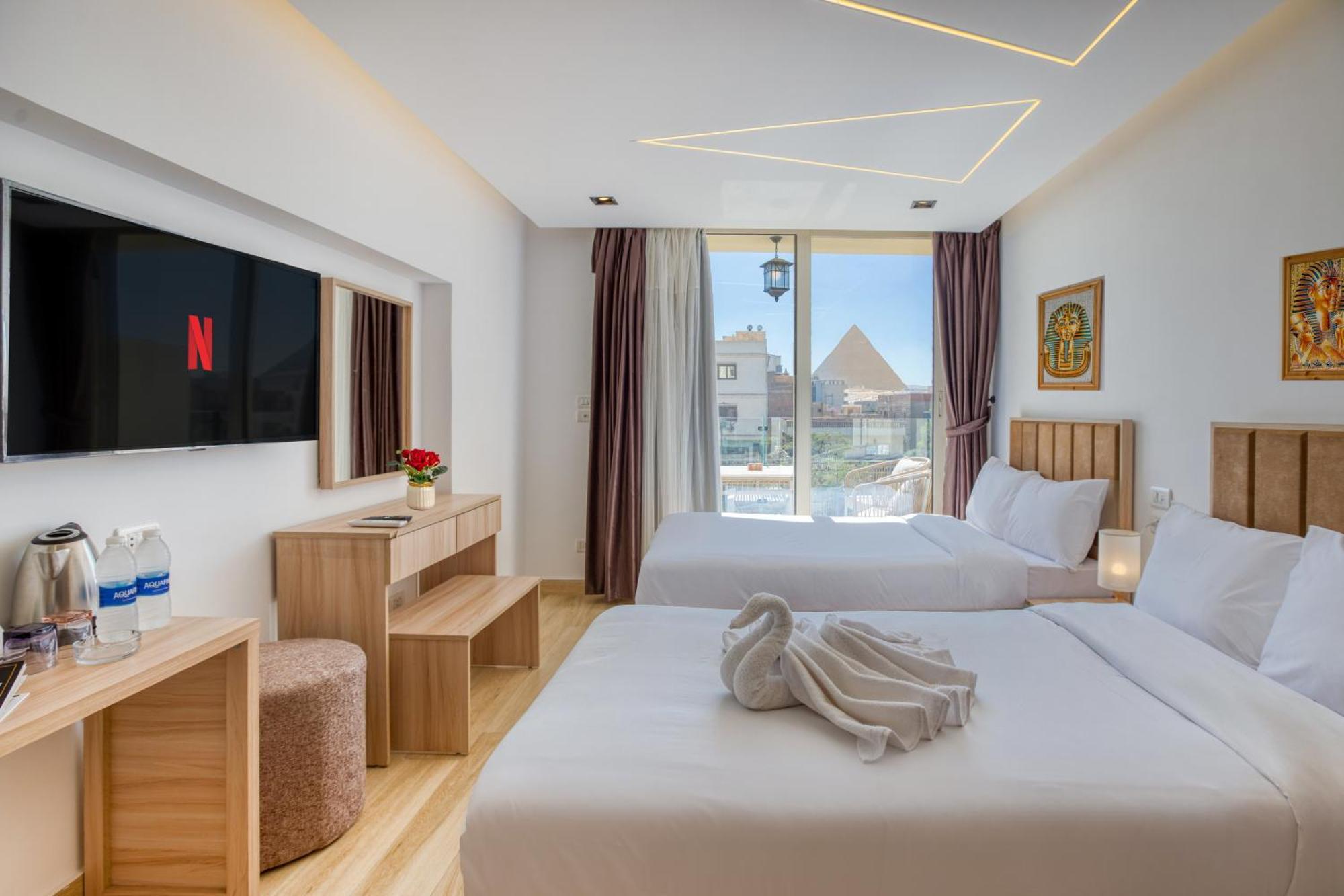The Platinum Pyramid View Inn Kafret el-Gabal Exterior foto