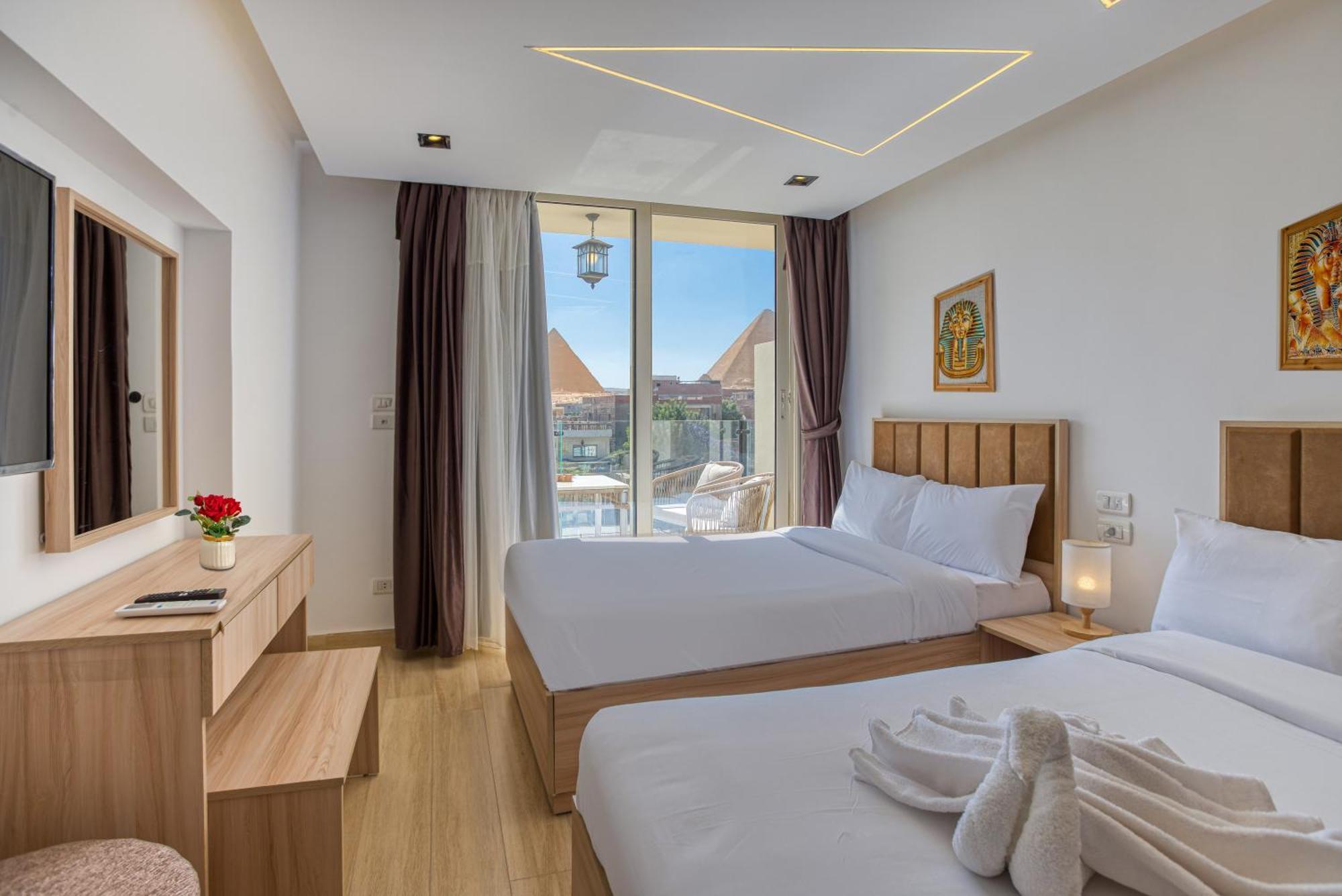 The Platinum Pyramid View Inn Kafret el-Gabal Exterior foto