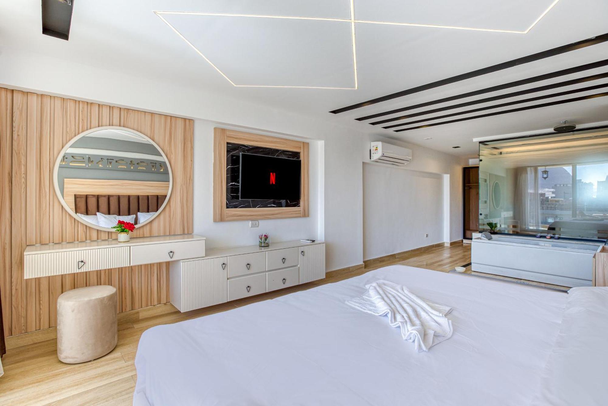 The Platinum Pyramid View Inn Kafret el-Gabal Exterior foto